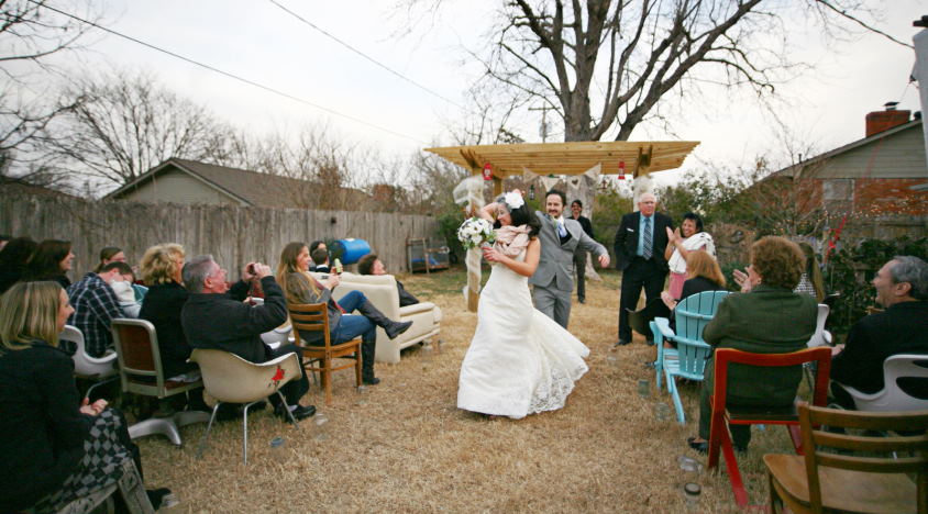 getting married in backyard
